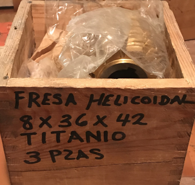 FRESA HELICOIDAL 8 X 36 X 42